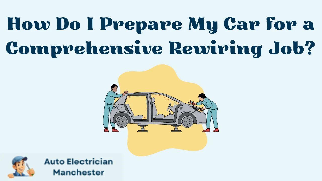 How Do I Prepare My Car for a Comprehensive Rewiring Job